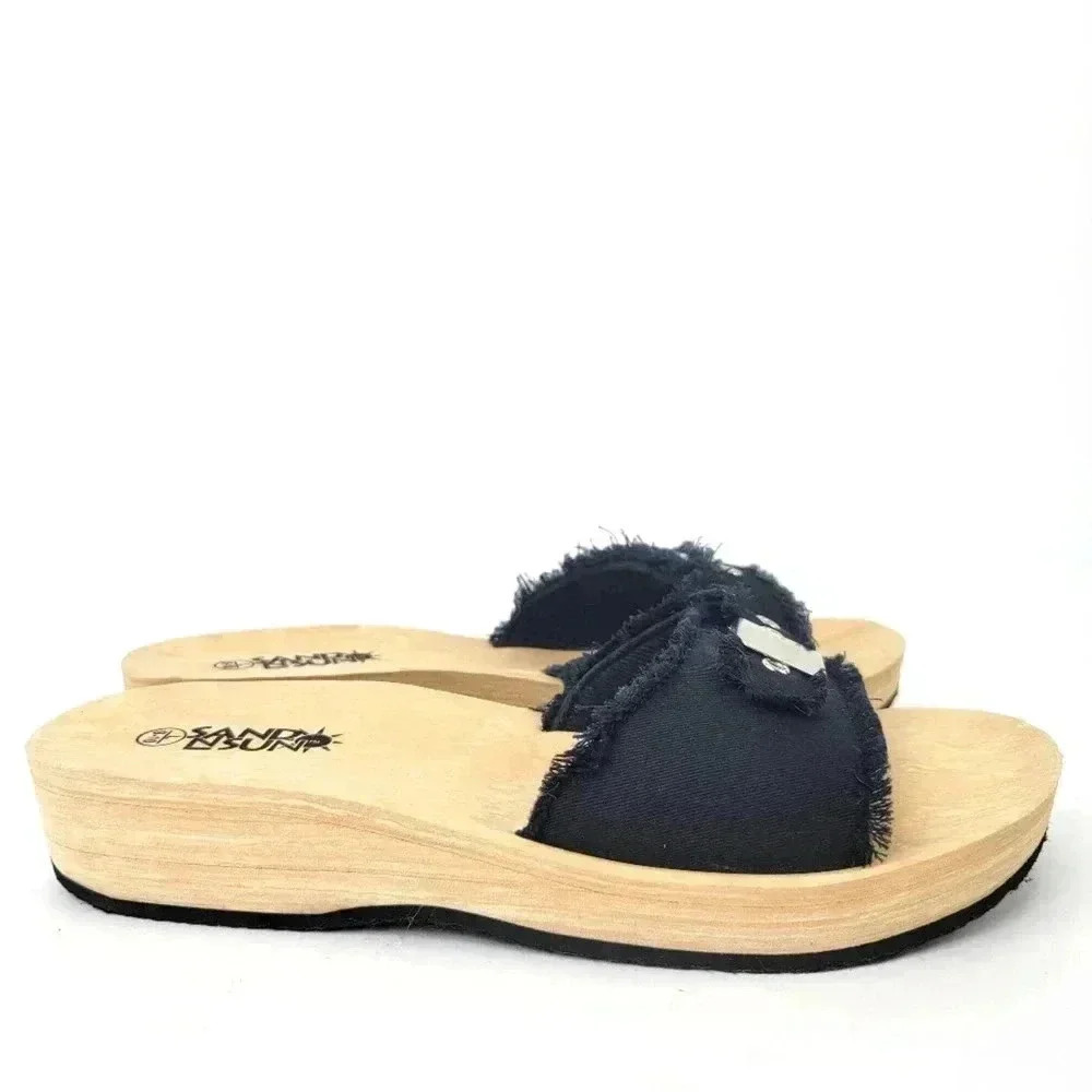 Sand N Sun Chunky Wedge Sandals - 9/10 - Picture 4 of 7